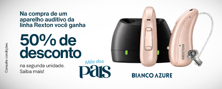 Banner promocional Bianco Azure — Aparelhos Auditivos